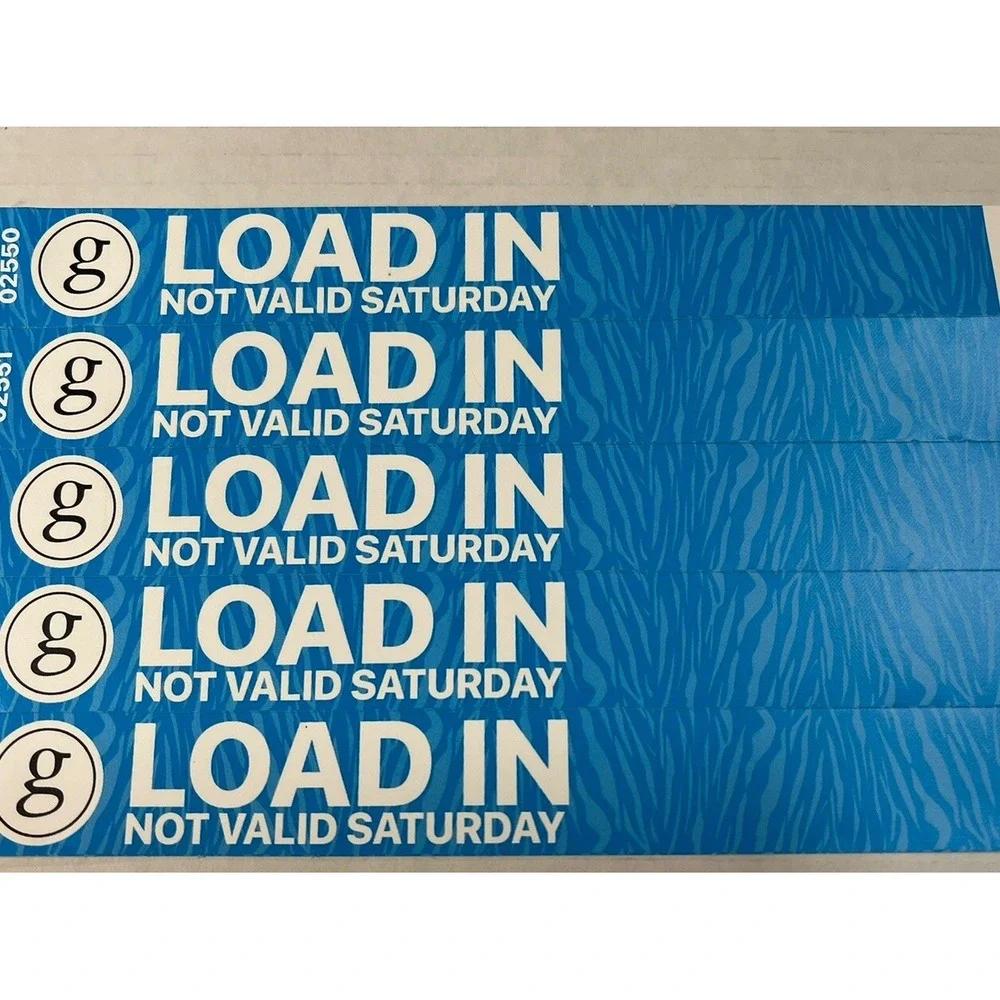 Garth Brooks Paper Wristbands Local Crew set of 5 Fan Favorite‎